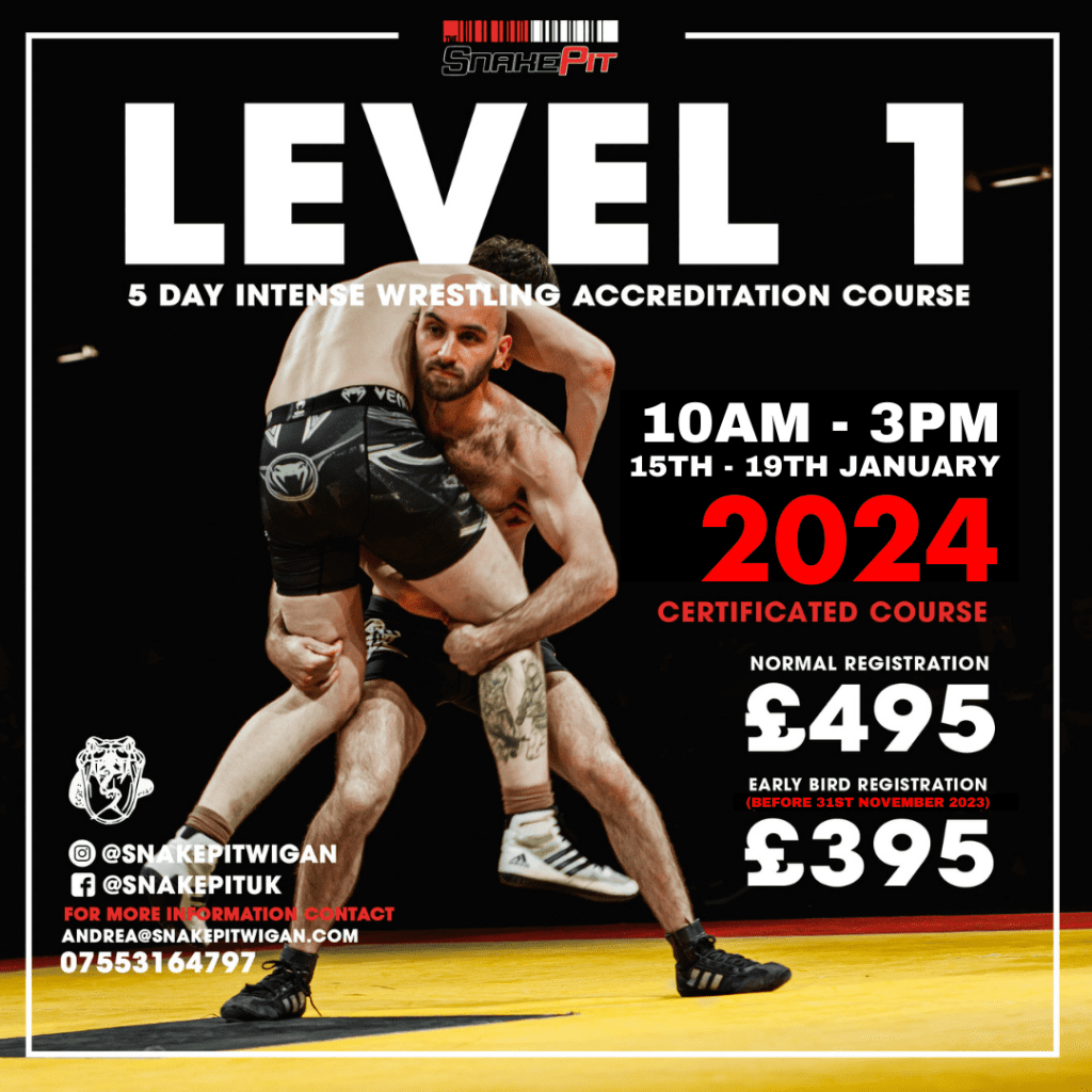 https://www.snakepitwigan.com/shop/store/training/level-1-5-day-wrestling-accreditation-course-january-2024/
