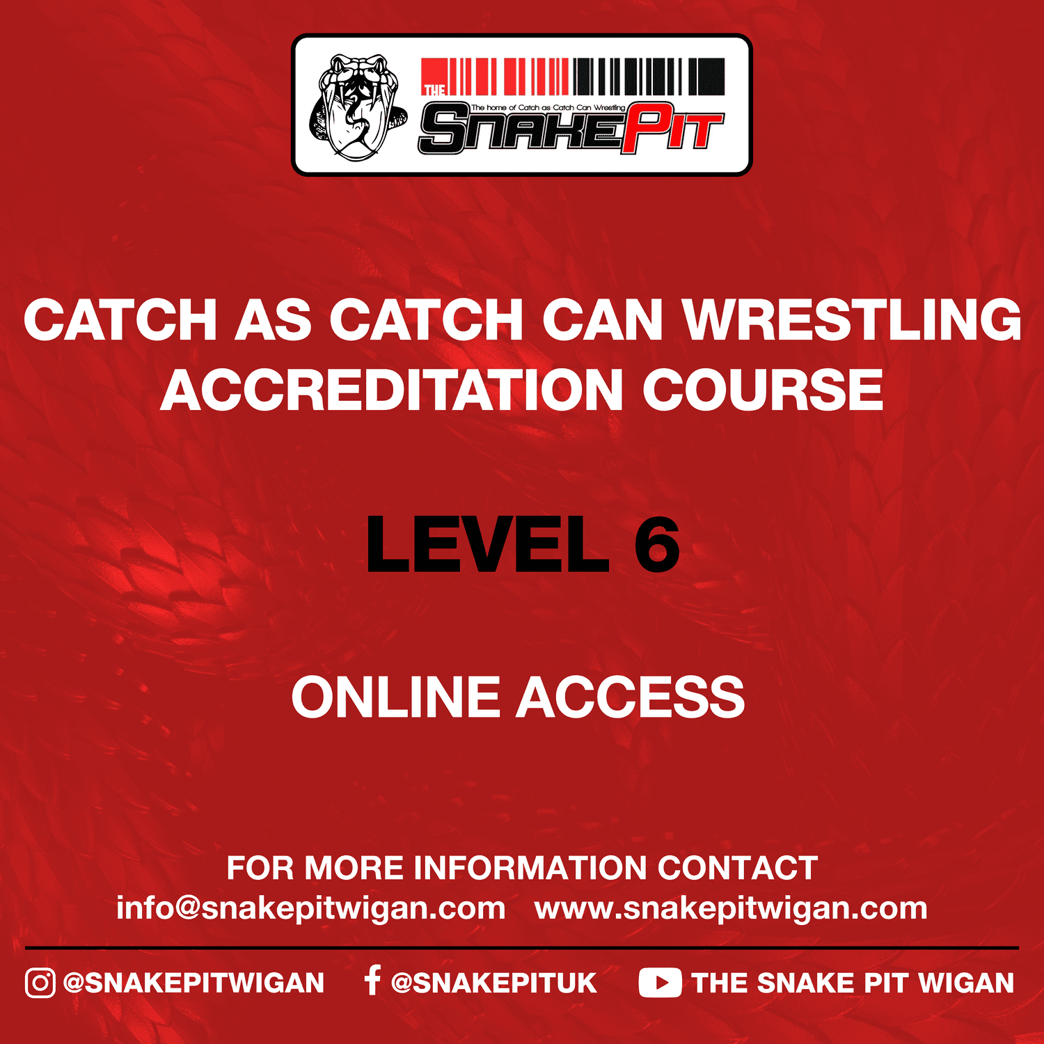 Catch As Catch Can Wrestling Online Accreditation Course Level 6